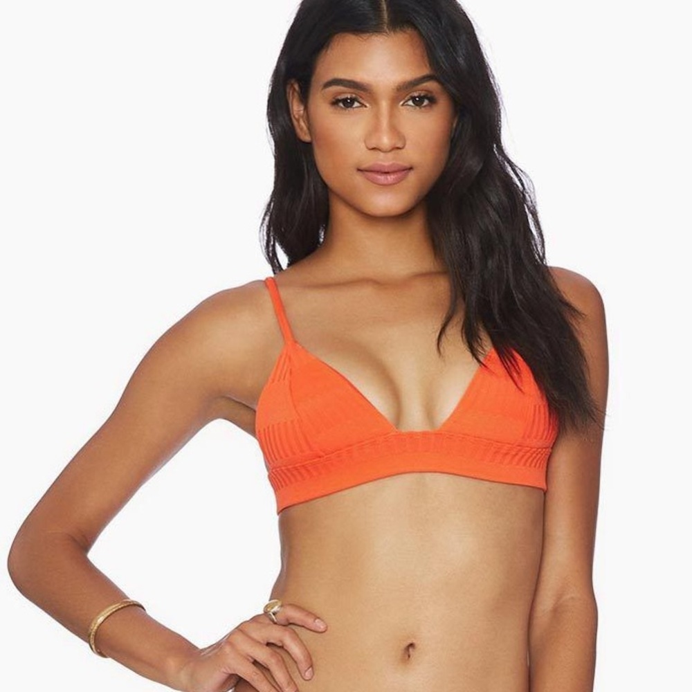 Ellejay Anna Textured triangle bikini top